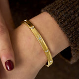 Stainless Steel Bangles Polka Dots Casual Daily Simple Series Women's jewelry