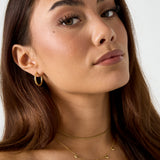 Minimalist necklace with small hearts