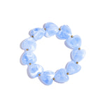 Bracelet with heart-shaped beads
