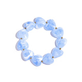 Bracelet with heart-shaped beads