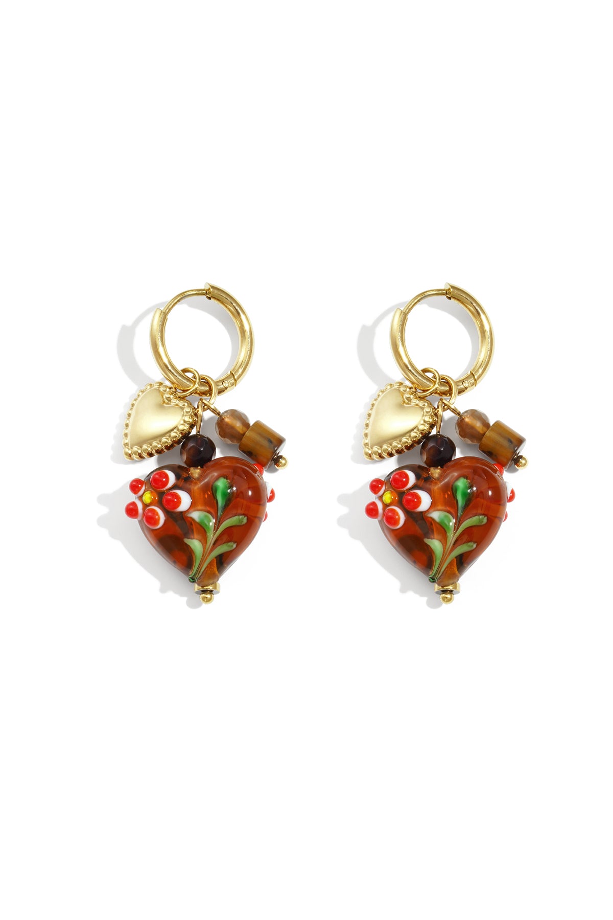 Stainless Steel Drop Earrings Heart Casual Daily Simple Series Women's jewelry