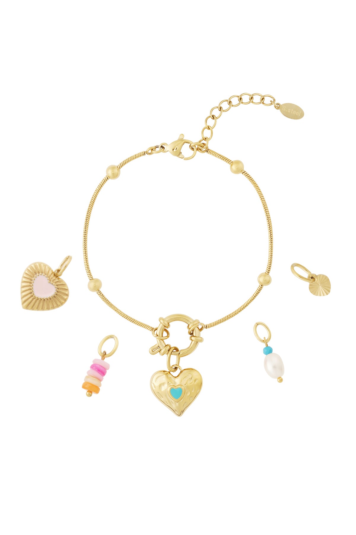 Cute heart DIY bracelet