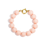 Bracelet with large beads and clasp at the front
