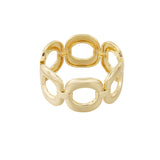 Open oval bangle