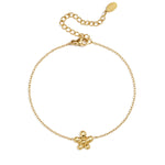 Bracelet with minimalist flower