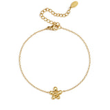 Bracelet with minimalist flower