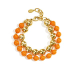 Linked bead bracelets