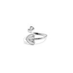 Ring with adjustable hearts