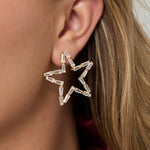 Copper Stud Earrings Star Elegant Christmas Luxurious Series Women's jewelry