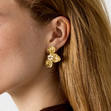 Stainless Steel Stud Earrings Flower Casual Daily Romantic Series Women's jewelry