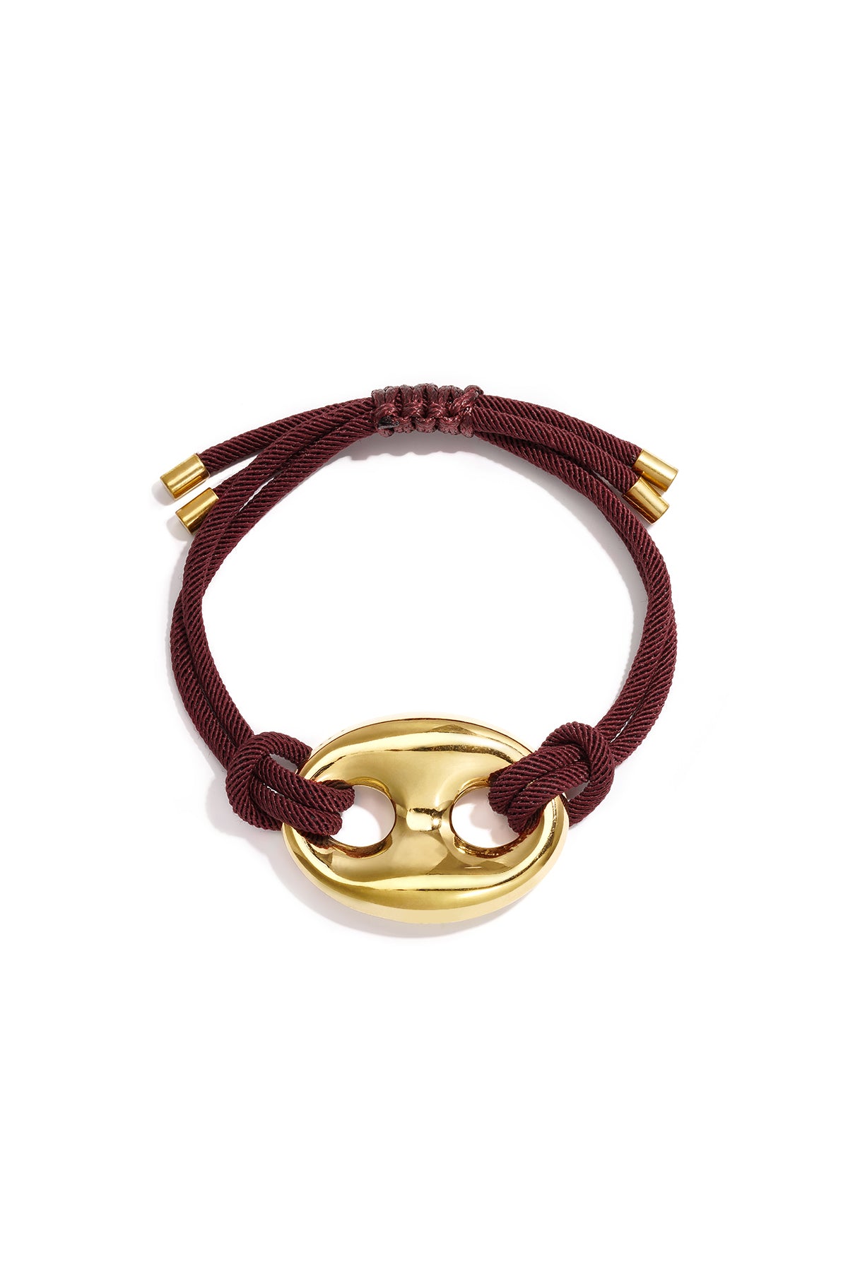 Satin cord bracelet with button detail