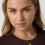 Layered necklace with heart charm