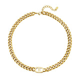 Necklace The Good Life Gold Color Stainless Steel
