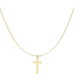 Necklace cross charm - Silver Color color