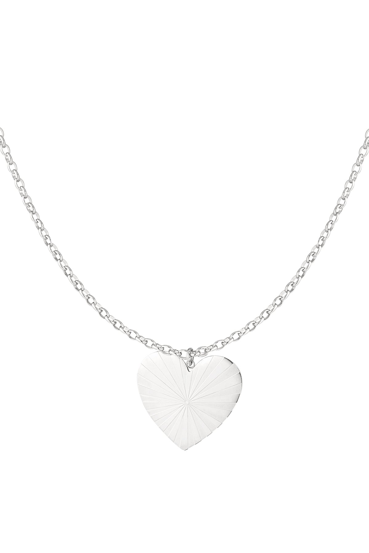 long necklace big heart