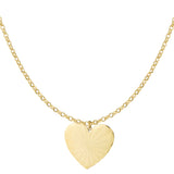 long necklace big heart