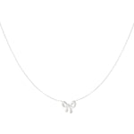 simple bow necklace