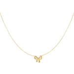simple bow necklace