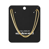 flat and chain double necklace