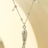 basic necklace with fish