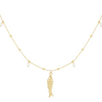 basic necklace with fish