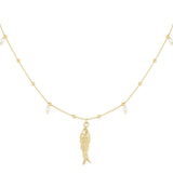 basic necklace with fish