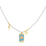 aurora necklace - blue &