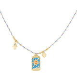 aurora necklace - blue &