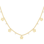 gleaming flower necklace