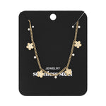 gleaming flower necklace