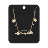 gleaming flower necklace