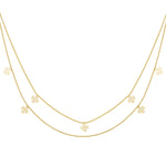 double clover necklace