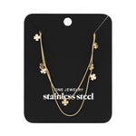 double clover necklace
