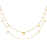 double necklace coins
