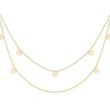 double heart necklace