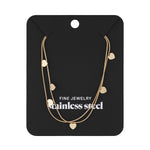 double heart necklace