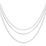 layered textures necklace