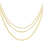 layered textures necklace