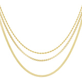 layered textures necklace