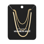 layered textures necklace