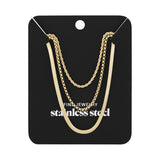 layered textures necklace