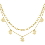 layered luck necklace