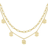 layered luck necklace