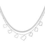 chunky heart necklace