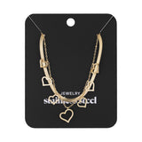 chunky heart necklace