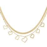 chunky heart necklace