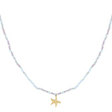 Necklace colorful starfish
