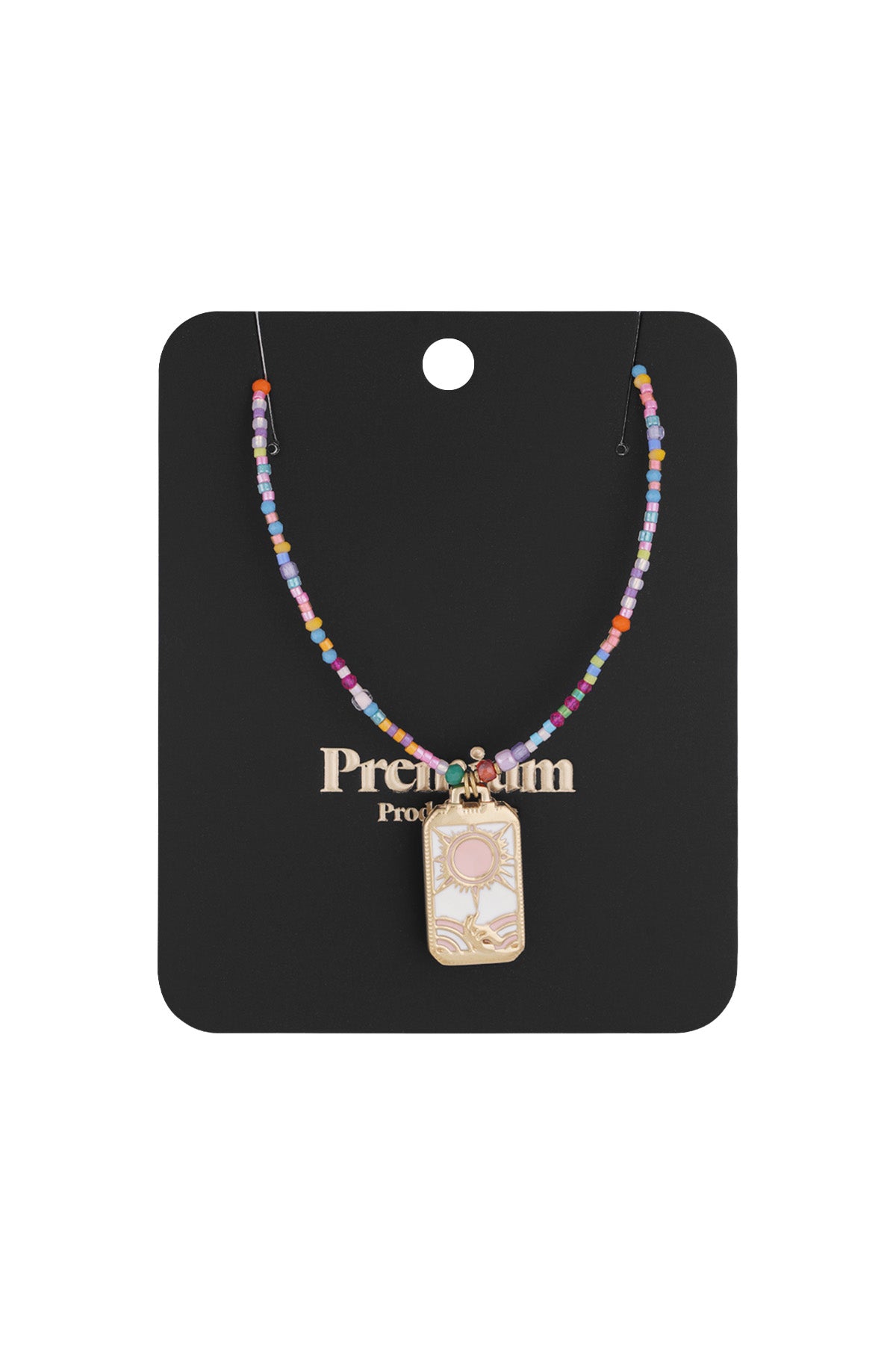 Colorful sunshine necklace - Multi