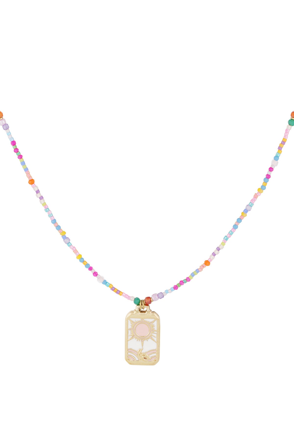Colorful sunshine necklace - Multi