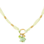 starry necklace - green and